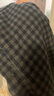 香影灰色格子毛呢闊腿褲女2025冬季新款高腰寬松直筒九分休閑褲子 深灰 L 165/68A/110-125斤 曬單實(shí)拍圖