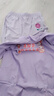 史努比（SNOOPY）童裝兒童短袖套裝男女童純棉t恤防蚊褲 紫色belle+紫色花朵  160  曬單實(shí)拍圖
