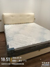 晚安（goodnight）【線(xiàn)下同款】奶油風(fēng)牛皮床1.8米婚床套餐WA932高箱款+MP109床墊 曬單實(shí)拍圖