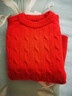 小馬寶莉新年拜年服兒童紅色毛衣女童秋冬新款馬年時(shí)尚保暖打底衫 紅 120 曬單實(shí)拍圖