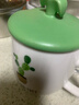 馬克杯喝水杯陶瓷杯創(chuàng  )意男女杯子咖啡早餐泡茶杯帶蓋勺家用口杯 仙人掌D款 曬單實(shí)拍圖
