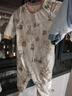 貝肽斯兒童睡衣秋冬夾棉恒溫款連體衣男童女童寶寶純棉家居服衣服 曬單實(shí)拍圖