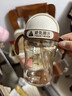 世喜嬰兒鴨嘴杯6個(gè)月以上寶寶學(xué)飲杯PPSU喝水奶瓶直飲吸管杯套裝 曬單實(shí)拍圖