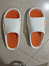 回力居家男士拖鞋室外穿四季防滑臭沙灘涼拖鞋HL02331白橙色44-45碼 曬單實(shí)拍圖