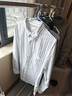 優(yōu)衣庫女裝全棉襯衫/長(cháng)袖襯衣休閑通勤外套482828 01 乳白色(條紋) M 曬單實(shí)拍圖