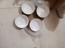 浩雅釉下彩景德鎮陶瓷餐具大容量湯碗飯碗雅玉白瓷6英寸面碗4個(gè)裝 曬單實(shí)拍圖