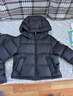保姆鵝 兒童羽絨服寶寶短款加厚白鴨絨外套男童女童保暖防風(fēng)冬[NG2637] 黑 110 曬單實(shí)拍圖