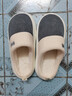 潔麗雅（Grace）棉拖鞋男士秋冬季室內防臭防滑居家保暖厚底踩屎感拖鞋男款冬天 曬單實(shí)拍圖