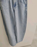 優(yōu)衣庫女裝男裝寬松廓形牛仔褲/彎刀鐮刀褲子479000 482280 479000/67海藍色 25 /160/64A 曬單實(shí)拍圖