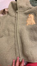 舒貝怡兒童外套男女童嬰兒衣服春秋款寶寶童裝保暖開(kāi)衫帶帽上衣綠色100 曬單實(shí)拍圖