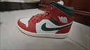 耐克喬丹男子輕便AJ1板鞋冬季皮面平底中幫運動(dòng)鞋JORDAN DQ8426 105帆白/深綠/白金色/石紅 44 曬單實(shí)拍圖