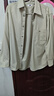 優(yōu)衣庫合作款/男裝女裝斜紋寬松襯衫/長(cháng)袖襯衣480654 30 淺米色 M /170/92A 曬單實(shí)拍圖