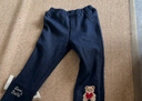 戴維貝拉兒童褲子冬裝女童加絨微喇仿牛仔褲 曬單實(shí)拍圖