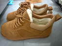 百麗男鞋牛皮防滑加毛保暖雪地靴男25冬東北毛毛鞋A2258DM5 駝色 41 曬單實(shí)拍圖