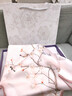GIAVENTOLA真絲絲巾女韓版小方巾桑蠶絲圍巾領(lǐng)巾夏季媽媽新年生日禮物送女生 粉色梅花 曬單實(shí)拍圖