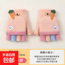 兒童寫(xiě)字手套冬季中大童小學(xué)生女童女孩保暖半指翻蓋露指半截男童 粉紅色 均碼 曬單實(shí)拍圖