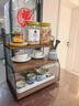 木格格餐桌零食置物架杯架茶杯收納架放杯子神器茶具收納柜廚房調料架子 兩層小號 曬單實(shí)拍圖