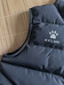 卡爾美（KELME）運動(dòng)棉馬甲男士坎肩秋冬保暖通勤運動(dòng)防寒背心無(wú)袖棉襖 黑色 L  曬單實(shí)拍圖