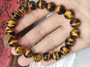 石玥珠寶奢藏級閃電紋天然黃虎眼石手串轉運珠本命年手鏈男女士款禮物10mm 曬單實(shí)拍圖