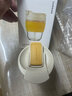 樂(lè )扣樂(lè )扣（LOCK&LOCK）咖啡杯耐熱玻璃水杯子男女學(xué)生便攜式雙飲吸管杯隨手杯350ML黃色 曬單實(shí)拍圖