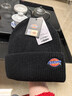 Dickies針織帽子女堆堆帽2026新款冬季時(shí)尚冷帽加厚保暖男款護耳冬季帽子 黑色男女情侶款 58CM（均碼） 曬單實(shí)拍圖