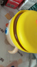 皇寵大眼萌寶寶輔食碗 兒童注水保溫碗吸盤(pán)碗 PPSU雙內膽碗保溫飯盒黃 曬單實(shí)拍圖