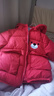 G.duck兒童新款羽絨棉衣寶寶冬季加厚女童冬裝嬰兒棉襖男童外套洋氣棉服 紅色立體熊背包棉服 110 cm 曬單實(shí)拍圖