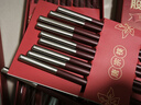 唐宗筷 合金筷子10雙裝 安可拉紅款 耐高溫 家用 高檔餐具 禮盒裝C2654 曬單實(shí)拍圖