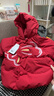 巴拉巴拉童裝兒童羽絨服女童2025新款紅色拜年服寶寶女寶保暖春裝國風(fēng)外套 曬單實(shí)拍圖