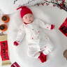 英氏（YEEHOO）【晚會(huì )同款】滿(mǎn)月嬰兒衣服純棉男女寶寶新年連體衣 歲歲蘋(píng)安哈衣 【襟哈2件裝】 73cm （推薦6-9個(gè)月） 曬單實(shí)拍圖