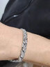 OIDSG老鳳凰925純銀古巴手鏈男士新款潮流痞帥手鐲小眾設計感個(gè)性手環(huán) 銀魚(yú)手鏈21cm 贈送調節器 曬單實(shí)拍圖
