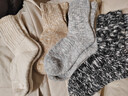 棉竹屋襪子女款加厚保暖毛圈純棉復古中筒襪女士防寒抗菌防臭長(cháng)襪 組合三（米白色+淺麻灰+燕麥駝+黑色） 均碼 35-39碼 【加厚毛圈/保暖不臃腫】 曬單實(shí)拍圖