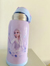 迪士尼（Disney）兒童保溫杯吸管兒童水杯316不銹鋼雙蓋女學(xué)生保溫壺冰雪公主600ML 曬單實(shí)拍圖