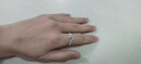 KZD999純銀足銀戒指女滿(mǎn)天星戒指開(kāi)口女戒節日送老婆媽媽新年禮物 9999純銀.雙心戒指同款 5.12克 同款 曬單實(shí)拍圖