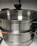 蘇泊爾SUPOR 易存儲304不銹鋼雙層復底28cm蒸鍋湯鍋蒸籠SZ28B1 曬單實(shí)拍圖