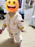 婧麒（JOYNCLEON）兒童睡衣雪粒絨秋冬寶寶家居服套裝男女童保暖款家居服 Jtz193361 曬單實(shí)拍圖