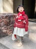 SOMUBAY兒童圍巾秋冬季男童保暖圣誕新年禮物紅色可愛(ài)女童可愛(ài)針織圍脖冬 一純一條紋圍巾 兒童款130cm*20cm 曬單實(shí)拍圖