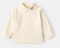 嘟嘟家男童打底衫冬款保暖兒童長(cháng)袖T恤保暖男童上衣冬裝女童洋氣 米白色 曬單實(shí)拍圖