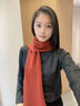 真維斯純羊毛圍巾女士冬季時(shí)尚純色保暖圍脖送女生送媽媽生日禮物禮盒裝 曬單實(shí)拍圖