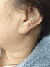周六福幸運四葉草足金999黃金耳釘女生日禮物計價(jià)A0912975 一對 約0.88g 曬單實(shí)拍圖