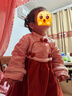 班喜迪女童連衣裙秋冬裝女寶寶周歲禮服兒童加絨唐裝冬季國風(fēng)過(guò)年拜年服 曬單實(shí)拍圖