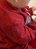 優(yōu)奇男寶寶春秋套裝中式分體紅色滿(mǎn)月百天周歲禮服抓周拜新年嬰兒衣服 曬單實(shí)拍圖