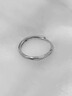 蔓笙純999足銀莫比烏斯戒指輕奢食指戒女開(kāi)口戒小眾設計感單身指環(huán) 999銀莫比烏斯戒指釘砂款 曬單實(shí)拍圖