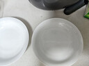 景德鎮官方陶瓷碗白瓷餐盤(pán)家用套裝飯碗泡面碗盤(pán)子碗筷餐具喬遷新年禮物 【經(jīng)典純白】月白-7英寸月光湯盤(pán)*2 曬單實(shí)拍圖
