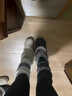 肯奈迪（KENNAIDI）襪套女費爾島森系配雪地靴打底褲復古顯瘦針織無(wú)骨保暖堆堆襪腿套 【1雙】白色 均碼 曬單實(shí)拍圖