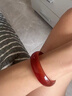 CHOMEL KINSEY紅色瑪瑙手鐲玉髓手鐲本命年紅色玉鐲子寬手鐲送媽媽長(cháng)輩新年禮物 紅瑪瑙手鐲 56-57mm 曬單實(shí)拍圖