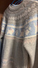 森馬（Semir）毛衣女冬小狗費爾島寬松插肩袖衣服2025俏皮軟糯毛衫109725107005 曬單實(shí)拍圖
