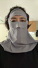 蕉下（beneunder）防曬口罩女護頸防曬面罩防紫外線(xiàn)臉基尼無(wú)痕透氣AL207深黛灰 曬單實(shí)拍圖