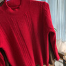 2026女裝半高領(lǐng)純色毛衣秋冬新款內搭針織加厚羊毛質(zhì)感打底衫 酒紅 2XL 【建議130-140斤】 曬單實(shí)拍圖