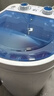 長(cháng)虹迷你洗衣機小型半全自動(dòng)內衣內褲家用單桶洗衣機洗脫一體母嬰兒童學(xué)生宿舍出租房公寓洗襪子神器 白色4.5KG+藍光除菌+瀝水籃 曬單實(shí)拍圖
